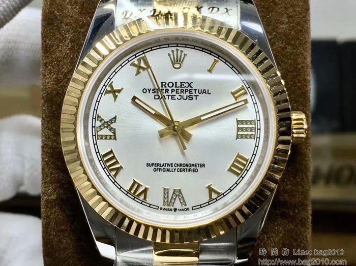 ROLEX勞力士 日誌系列 全新款 經典羅馬刻度設計 奢華典雅 男士腕表  wssb3723